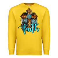 Lemon faith western turquoise Premium Sweatshirt - AdoDesignShop