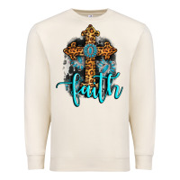 Sandshell faith western turquoise Premium Sweatshirt - AdoDesignShop