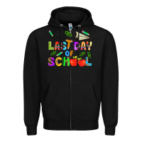 Black last day of school Zipper Hoodie - HRA Design Shop