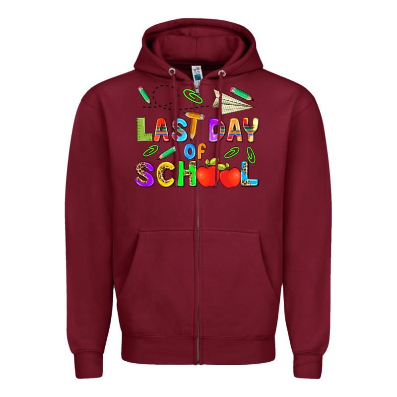 Last Day Of School Zipper Hoodie by HRA Design Shop | Teevron