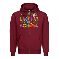 Burgundy last day of school Zipper Hoodie - HRA Design Shop