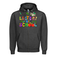 Charcoal Heather last day of school Zipper Hoodie - HRA Design Shop