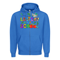 True Royal last day of school Zipper Hoodie - HRA Design Shop