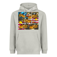 Moon Dust bulldozer camouflage american flag Heavyweight Hoodie - Artiststas