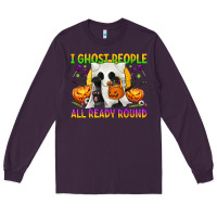 Plum I Ghost People All Ready Round Long Sleeve Tee - texasbilliewilder