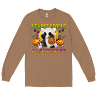 Toasted Coconut I Ghost People All Ready Round Long Sleeve Tee - texasbilliewilder