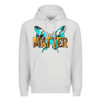 Dove Grey you matter Premium Hoodie - NancyCooperArtShop