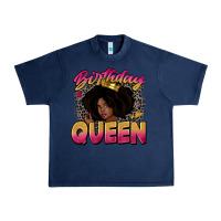 Navy birthday queen Urban Heavy Tee - Zillion Design Studio