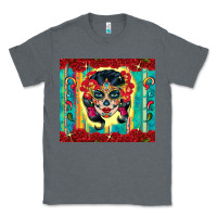 Charcoal Heather sugar skull tumbler 3 Classic Tee - CTS Tumbler Store
