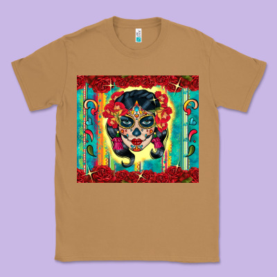 Sugar Skull Tumbler 3 Classic Tee Designed By Cts Tumbler Store