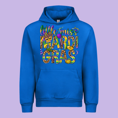 Little Miss Mardi Gras Urban Hoodie Designed By Bundleandbundleshop