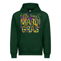 Forest Green Little miss Mardi Gras Urban Hoodie - BundleAndBundleShop