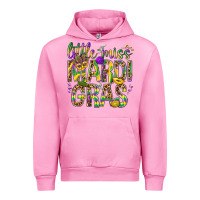 Fuchsia Pink Little miss Mardi Gras Urban Hoodie - BundleAndBundleShop