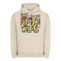 Pigment French Oak Little miss Mardi Gras Urban Hoodie - BundleAndBundleShop
