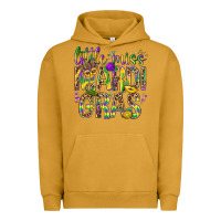 Pigment Peanut Butter Little miss Mardi Gras Urban Hoodie - BundleAndBundleShop