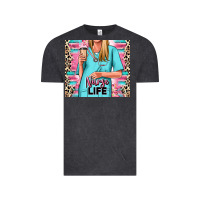 Vintage Black nurse life blonde woman Vintage Tee - RanaPortraitStore