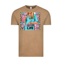 Vintage Coffee nurse life blonde woman Vintage Tee - RanaPortraitStore
