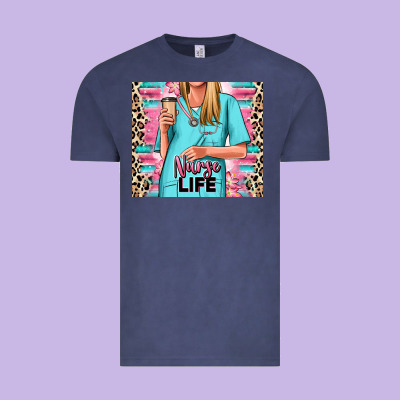 Vintage Tee nurse life blonde woman