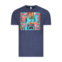 Vintage Denim nurse life blonde woman Vintage Tee - RanaPortraitStore