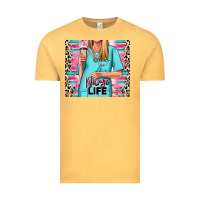 Vintage Mustard nurse life blonde woman Vintage Tee - RanaPortraitStore