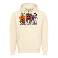 Sandshell happy halloween tooth Zipper Hoodie - RacoonDesign