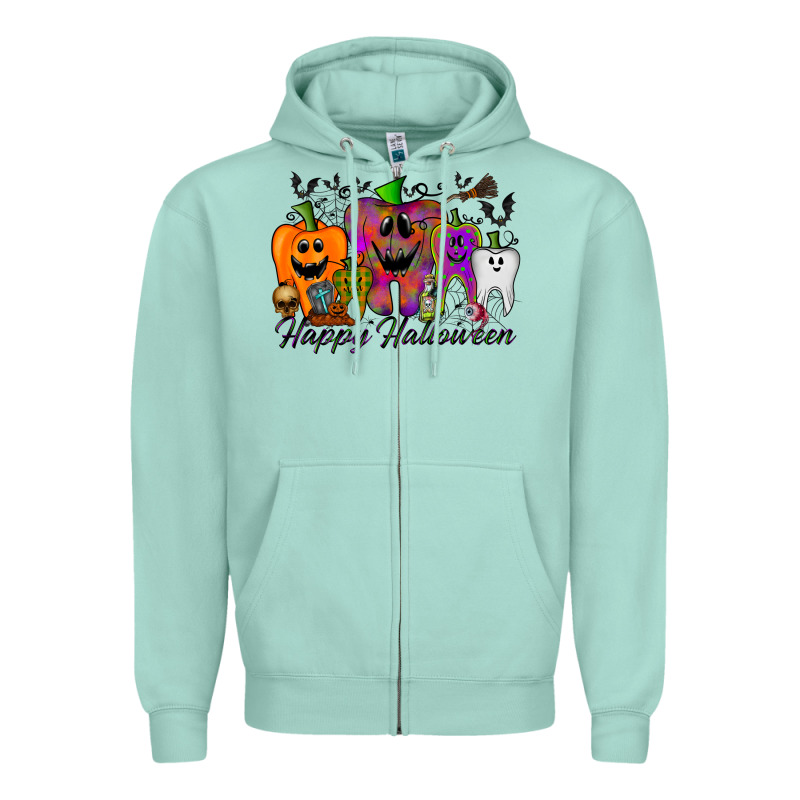 Happy Halloween Tooth Zipper Hoodie by RacoonDesign | Teevron