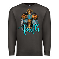 Smoke faith western turquoise Premium Sweatshirt - AdoDesignShop