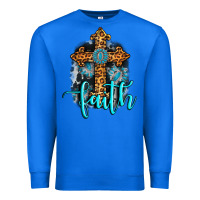 True Royal faith western turquoise Premium Sweatshirt - AdoDesignShop