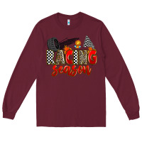 Burgundy racing season Long Sleeve Tee - Zillion Design Studio