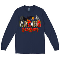 Navy racing season Long Sleeve Tee - Zillion Design Studio