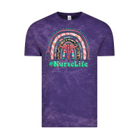 Cloud Purple nurse life rainbow Vintage Tee - RanaPortraitStore