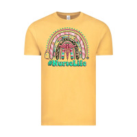 Vintage Mustard nurse life rainbow Vintage Tee - RanaPortraitStore