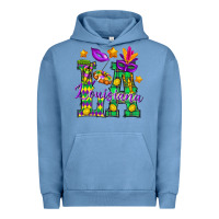 Pigment Pebble Blue Louisiana Urban Hoodie - BundleAndBundleShop