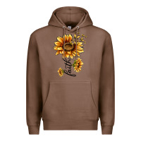 Chestnut faith sunflower Premium Hoodie - MaliasSmallBusiness