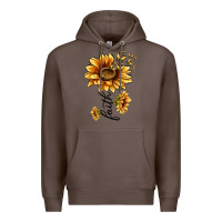 Coffee faith sunflower Premium Hoodie - MaliasSmallBusiness