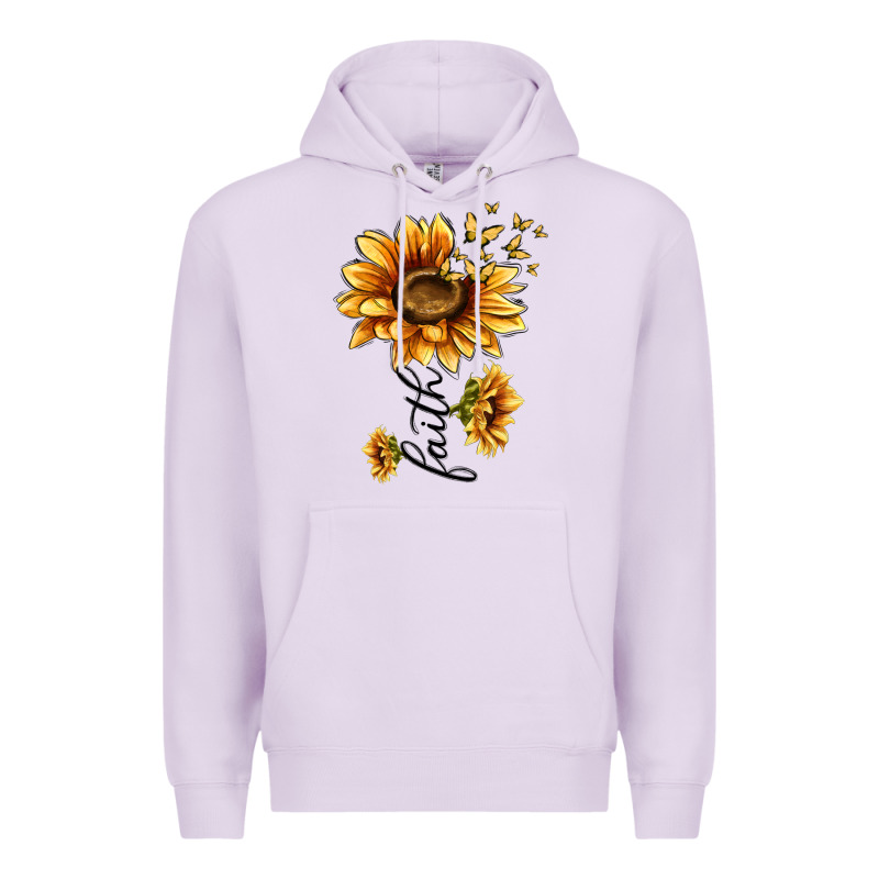 Faith Sunflower Premium Hoodie by MaliasSmallBusiness | Teevron