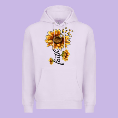 Faith Sunflower Premium Hoodie Designed By Maliassmallbusiness