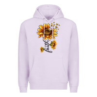 Lilac faith sunflower Premium Hoodie - MaliasSmallBusiness