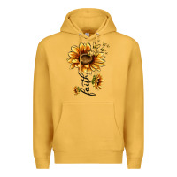 Mustard faith sunflower Premium Hoodie - MaliasSmallBusiness