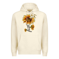 Sandshell faith sunflower Premium Hoodie - MaliasSmallBusiness