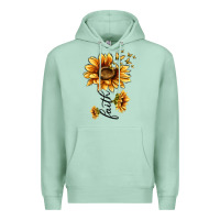 Seafoam faith sunflower Premium Hoodie - MaliasSmallBusiness