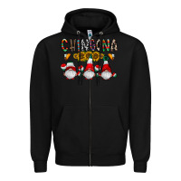Black Chingona Zipper Hoodie - CowhideDigitalArt