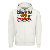 Oatmeal Heather Chingona Zipper Hoodie - CowhideDigitalArt