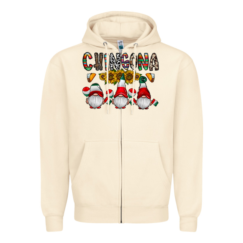 Chingona Zipper Hoodie by CowhideDigitalArt | Teevron