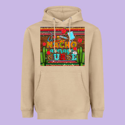Nacho Average Nurse With Roses Heavyweight Hoodie Designed By Adodesignshop