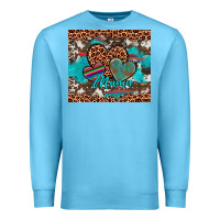 Ocean Blue hearts mama Premium Sweatshirt - Artiststas