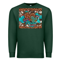 Sports Green hearts mama Premium Sweatshirt - Artiststas