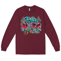 Burgundy race wife Long Sleeve Tee - Zillion Design Studio
