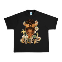 Black believe praying afro messy bun Urban Heavy Tee - texasbilliewilder