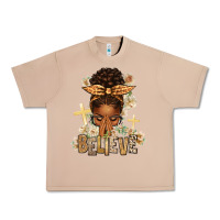 Burro believe praying afro messy bun Urban Heavy Tee - texasbilliewilder